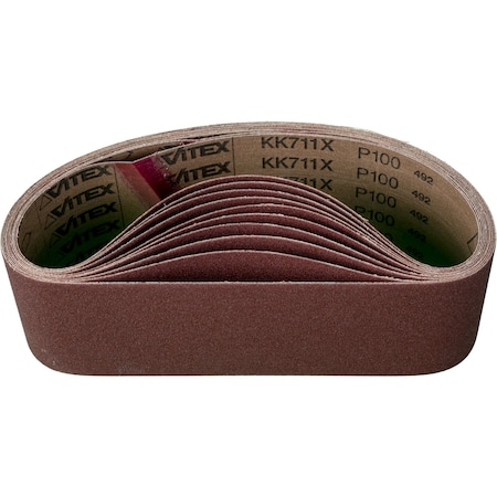 Pferd Coated Belt, Al/Oxd, 3"x24", 100 Grit, 3" W, 24" L, Coated, Aluminum Oxide, 100 Grit 49254